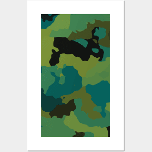 Spring Rain Camo Posters and Art